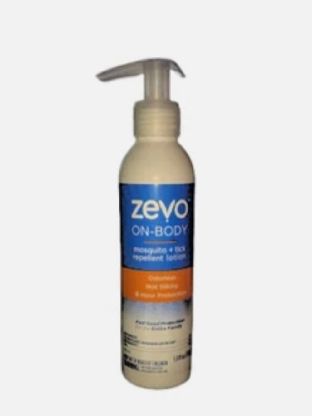 Zevo On-Body Mosquito + Tick Repellent Lotion Odorless 5.8 fl oz New